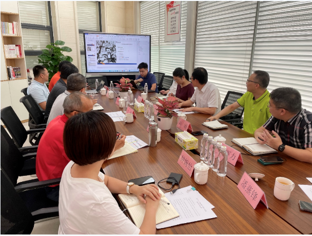 廣州輕工集團副總經理陳杰輝到新仕誠公司調研T.I.T雙魚數字文體產業園項目推進情況